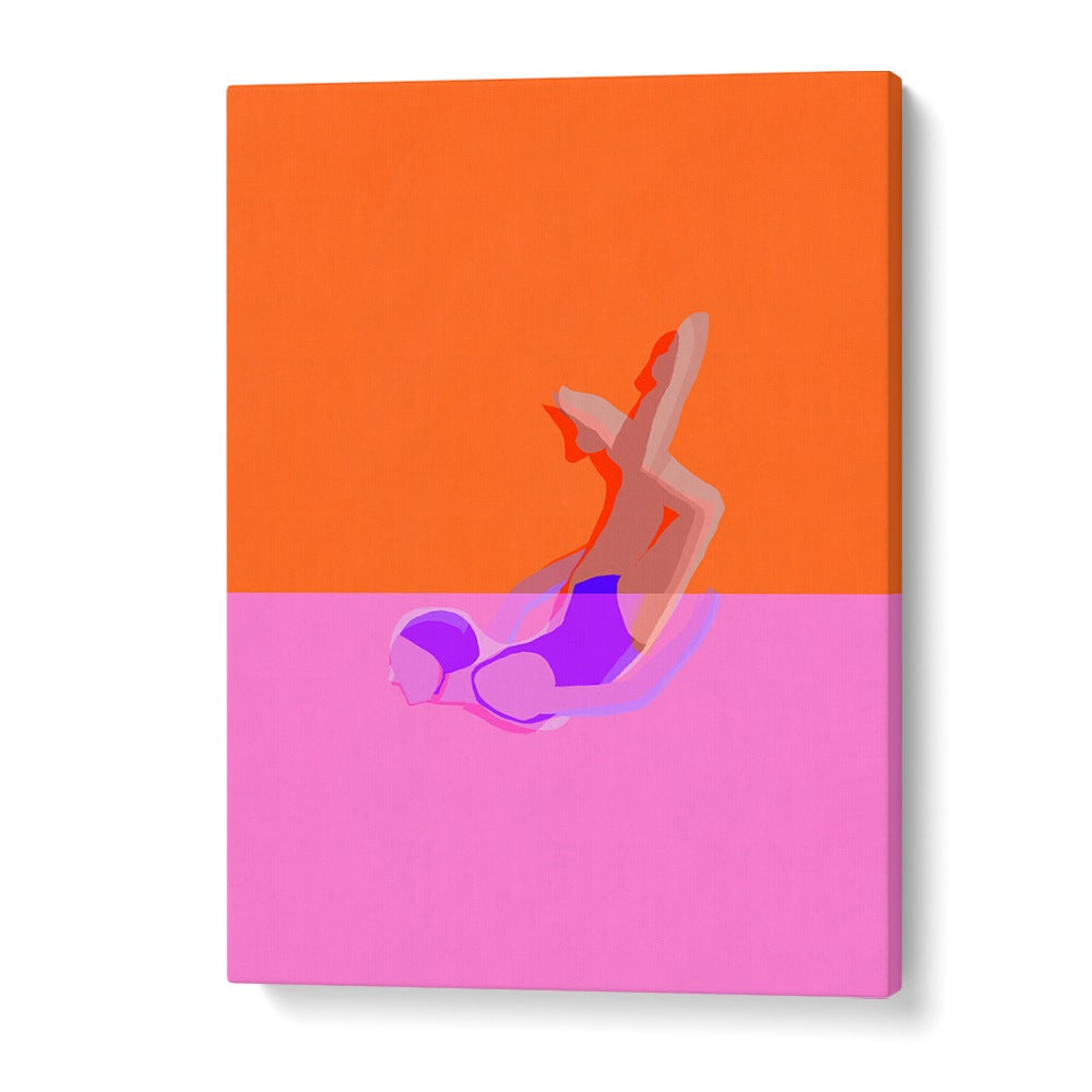 ABSTRACT SWIMMER DIVE