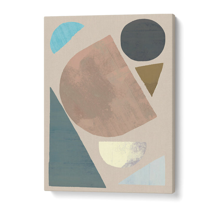 ABSTRACT SHAPES IN MUTED TONES , GEOMETRIC ART PRINTS