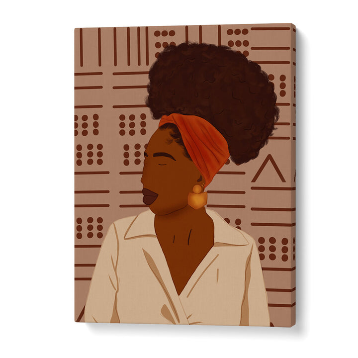 AFRO PUFF , AFRICAN ART PAINTINGS