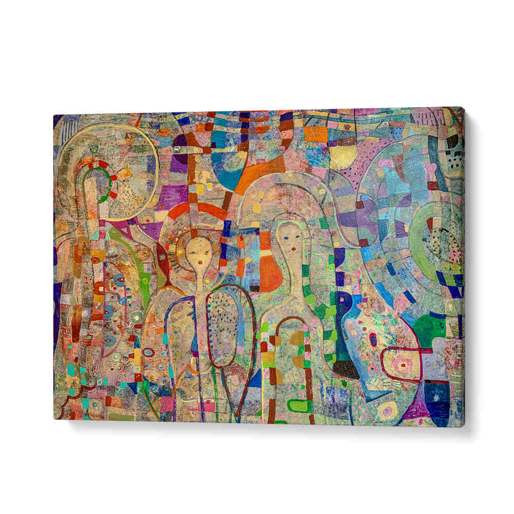 ANGELS AMONG US , ABSTRACT PAINTINGS — GalleryWrap canvas with layered textures, soft gradients and ethereal angel forms