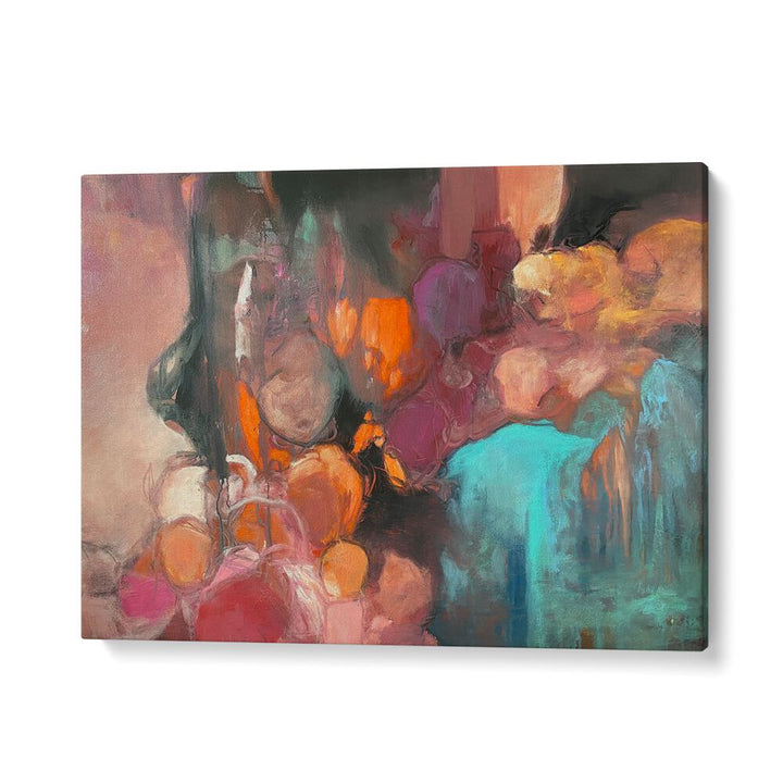 Vibrant colors blend in A PIECE OF MY HEART, ABSTRACT PAINTINGS, capturing emotion and connection beautifully.