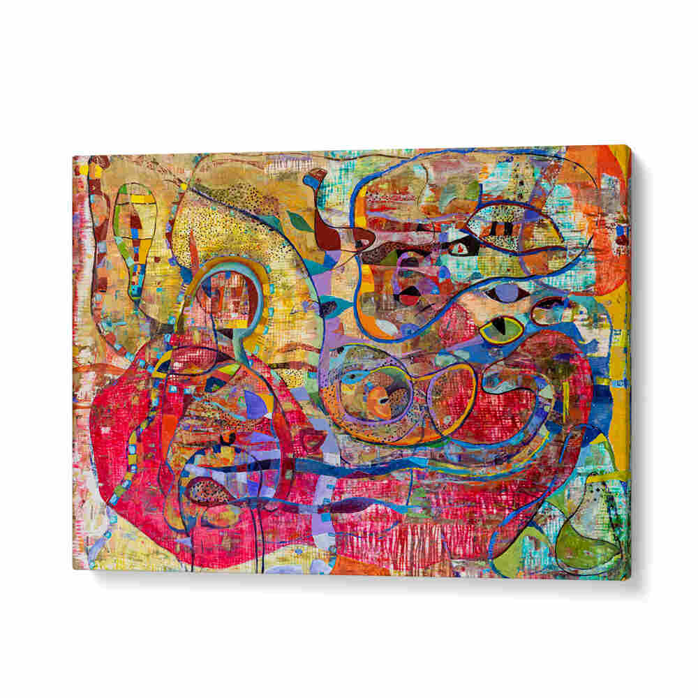 BABY , ABSTRACT PAINTINGS serene pastel abstract by GalleryWrap with organic shapes evoking tenderness for nursery