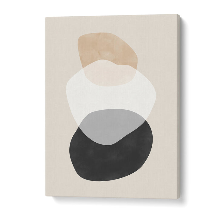 BEIGE BOHO SHAPES , BOHO ART PAINTINGS