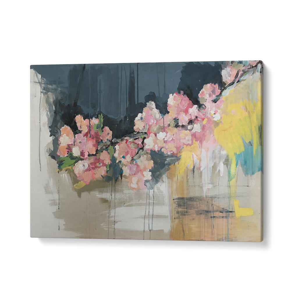 Vibrant BLOSSOMS IN BLOOM, FLORAL FLOWER PAINTINGS featuring abstract floral brushstrokes for a blooming oasis.