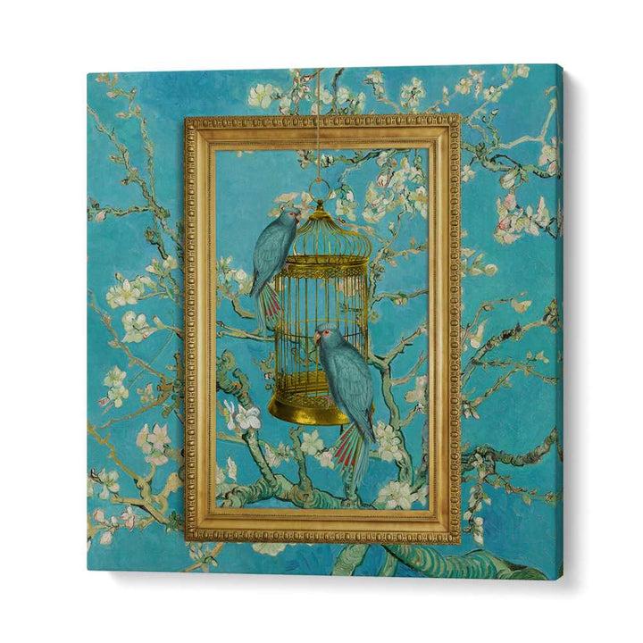 BLUE PARROTS ALMOND BLOOM
