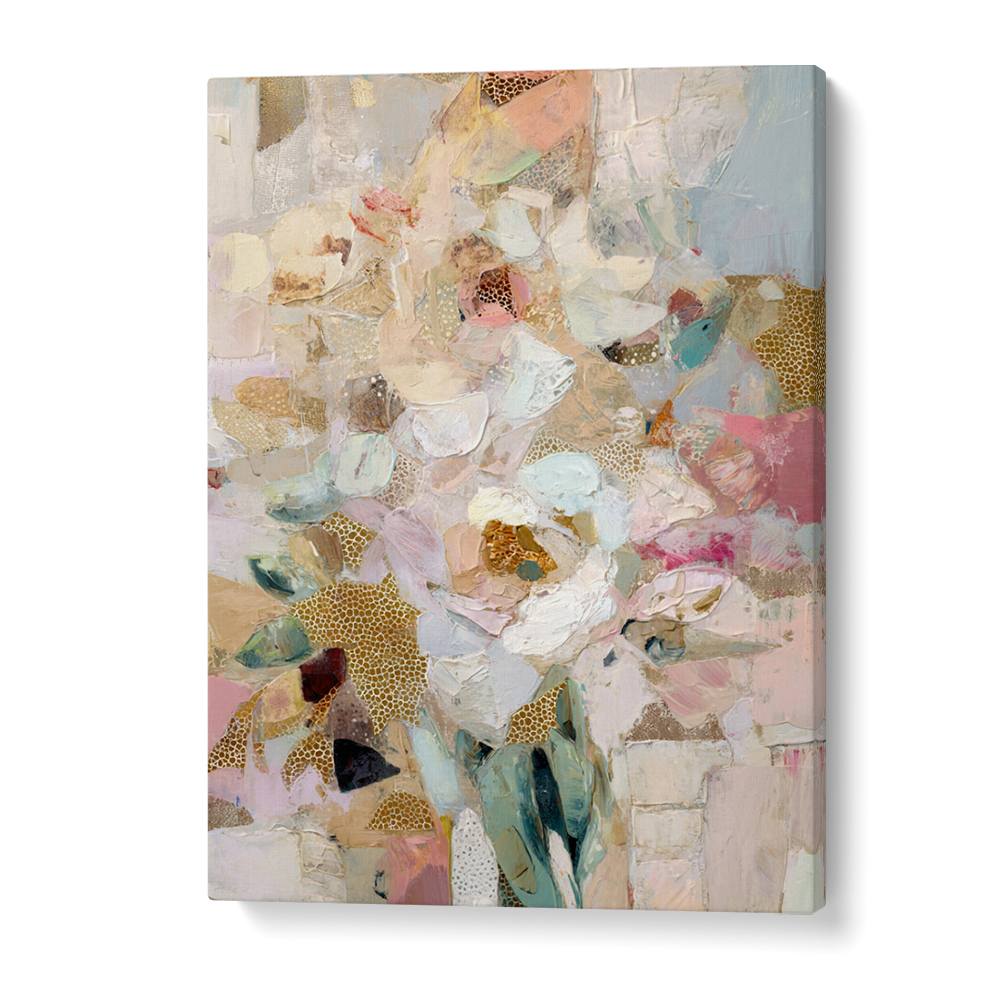 BLUSH GOLD ABSTRACT FLOWERS
