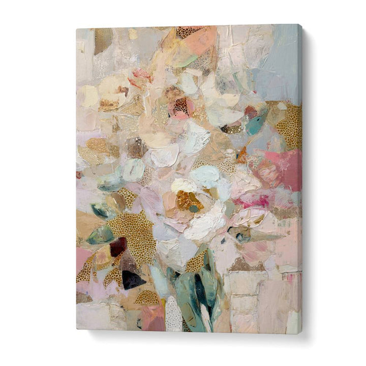 BLUSH GOLD ABSTRACT FLOWERS