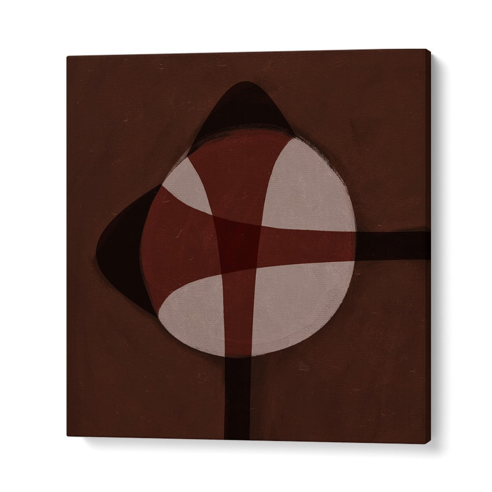 BROWN GEOMETRIC ABSTRACT