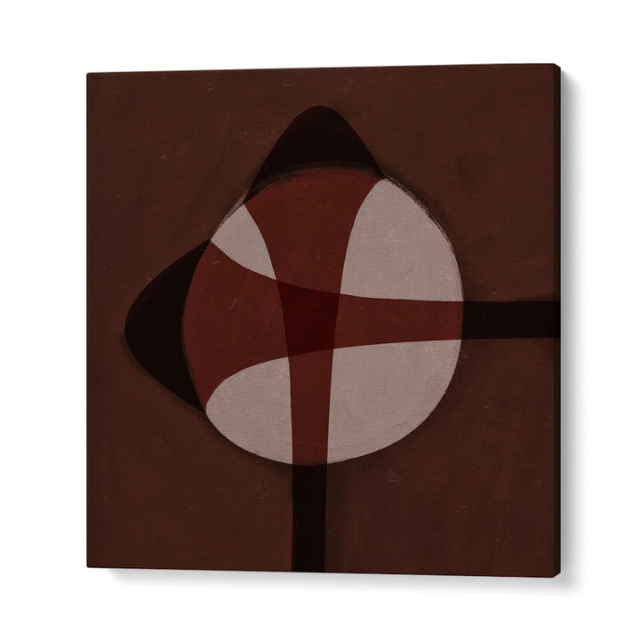 BROWN GEOMETRIC ABSTRACT