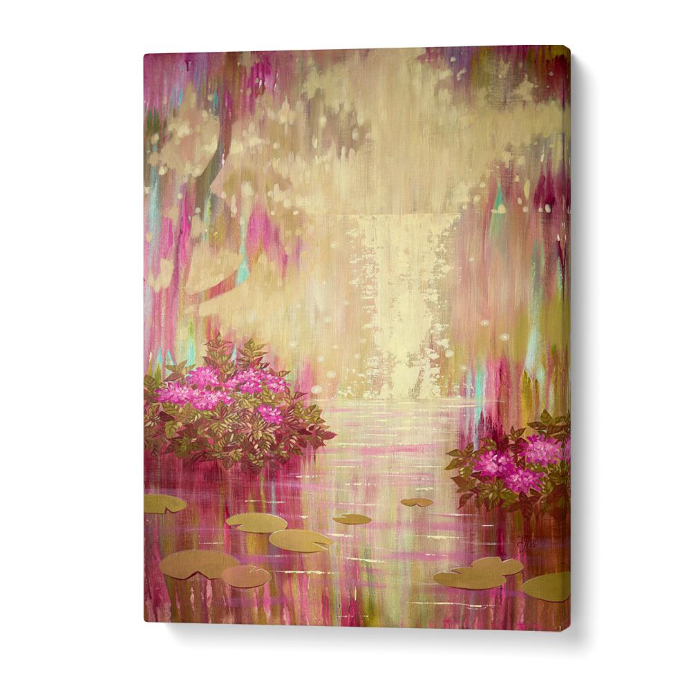 Vibrant BLOOMING WATERFALL, LANDSCAPE PAINTINGS enhance your space with nature's tranquility and vibrant colors.