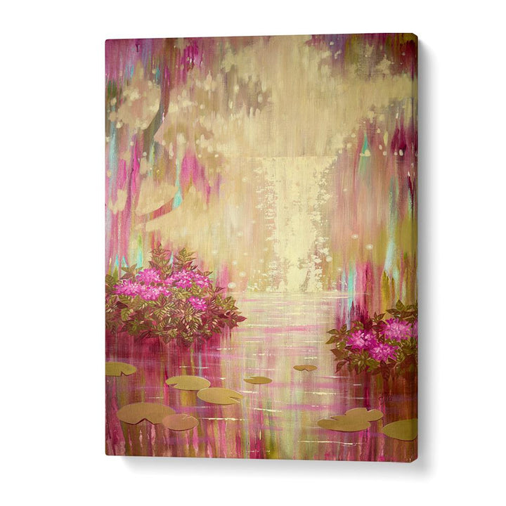 Vibrant BLOOMING WATERFALL, LANDSCAPE PAINTINGS enhance your space with nature's tranquility and vibrant colors.
