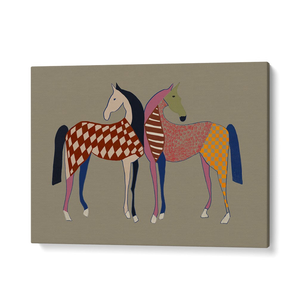 COLORFUL PATTERNED HORSES