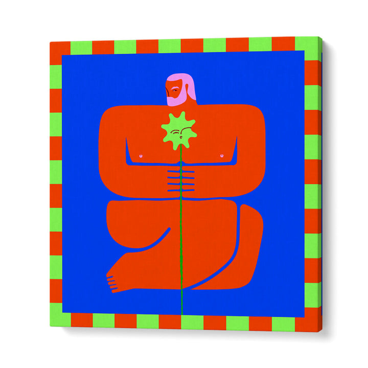 CONTEMPLATIVE EMBRACE , POP ART PAINTINGS
