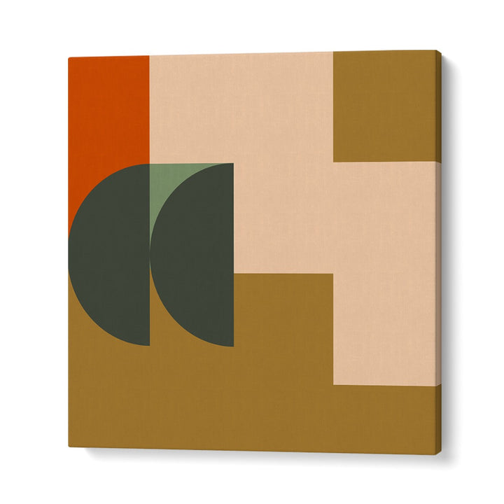 Vibrant CONTEMPORARY ABSTRACT XXII, ABSTRACT PAINTINGS showcase geometric shapes and warm colors for modern decor.