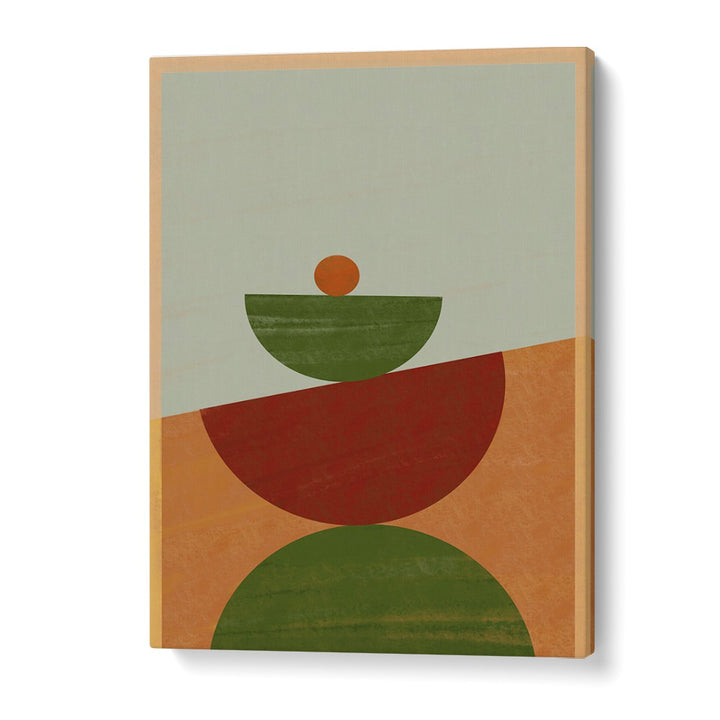 Stylish CONTEMPORARY GEOMETRIC II, GEOMETRIC ART PRINTS featuring vibrant shapes and earthy tones for modern decor.