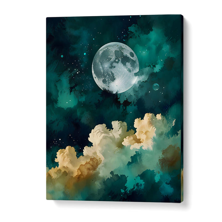 CLOUDS BENEATH THE MOON , LANDSCAPE PAINTINGS