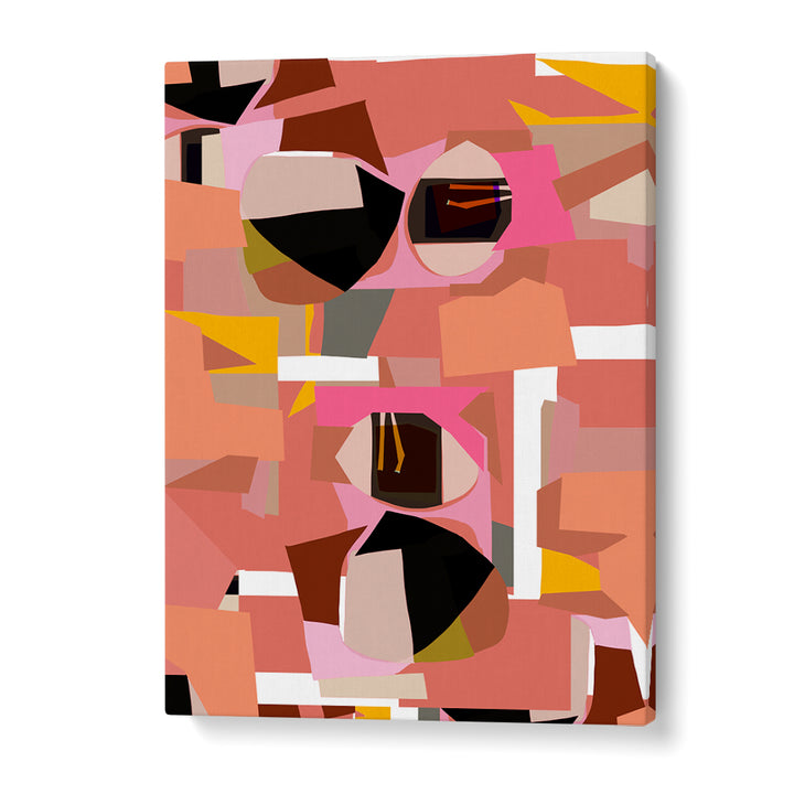 Captivating DEEP PINK GEOMETRIC SHAPES I, GEOMETRIC ART PRINTS, featuring bold patterns for modern decor.
