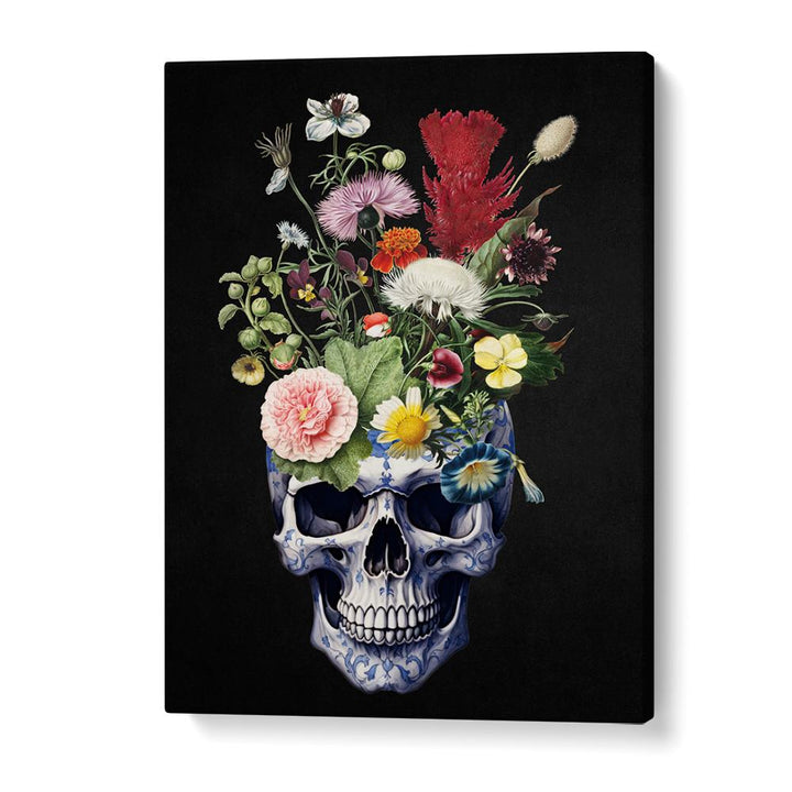 DELFT FLORAL SKULL
