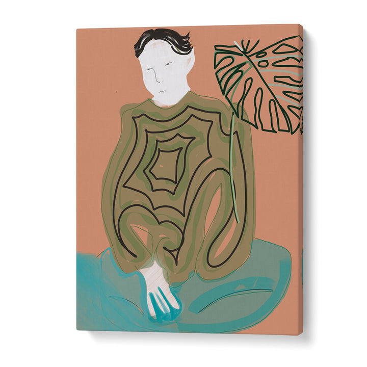 Stylish DORIS, PORTRAITS artwork features unique figurative illustration for an elegant home decor touch.