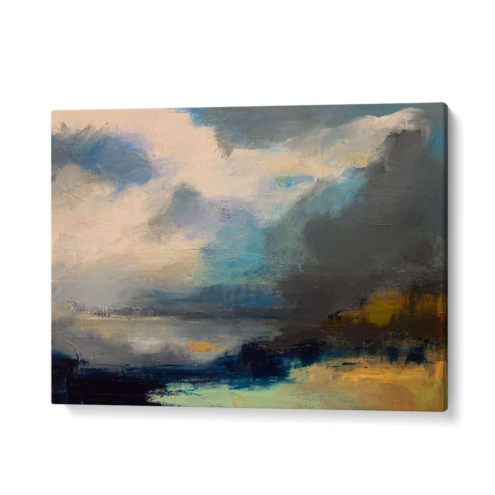 Transform your space with DRAMATIC CLOUDY SKY, LANDSCAPE PAINTINGS, a captivating abstract piece showcasing nature's beauty.