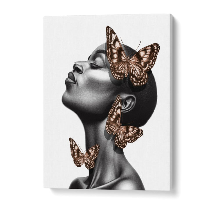 DREAMING BLACK WOMAN BUTTERFLIES
