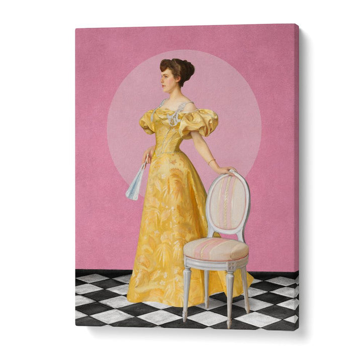 ELEGANT WOMAN IN YELLOW