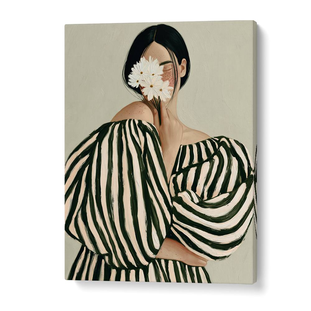 ELEGANT WOMAN WITH DAISIES