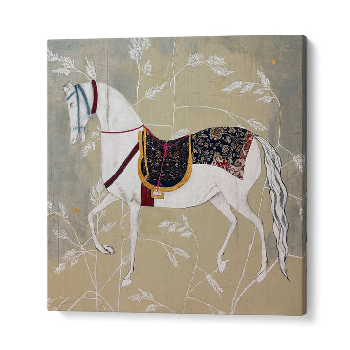 Stunning horse artwork from EQUESTRIAN ELEGANCE TAPESTRIES, ANIMAL PAINTINGS, perfect for wildlife decor enthusiasts.
