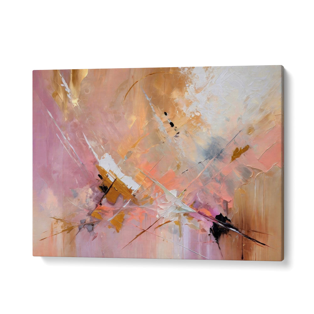Vibrant EXPRESSIONIST PINK, ABSTRACT PAINTINGS add elegance and modern flair to your home décor. Perfect focal point!
