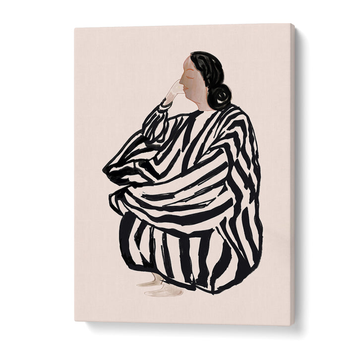 Elegant portrayal of a seated woman, showcasing the artistry of FEMALE FIGURE II, PORTRAITS collection.