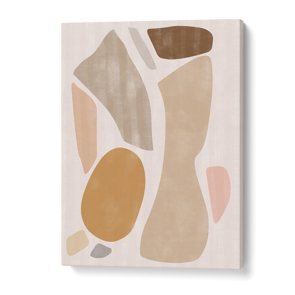 Modern abstract design in warm tones, featuring FIGURE NO II, GEOMETRIC ART PRINTS for elegant home decor.