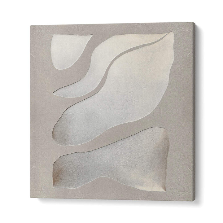 FLOWING SHAPES IN SOFT NEUTRAL TONES , ABSTRACT PAINTINGS