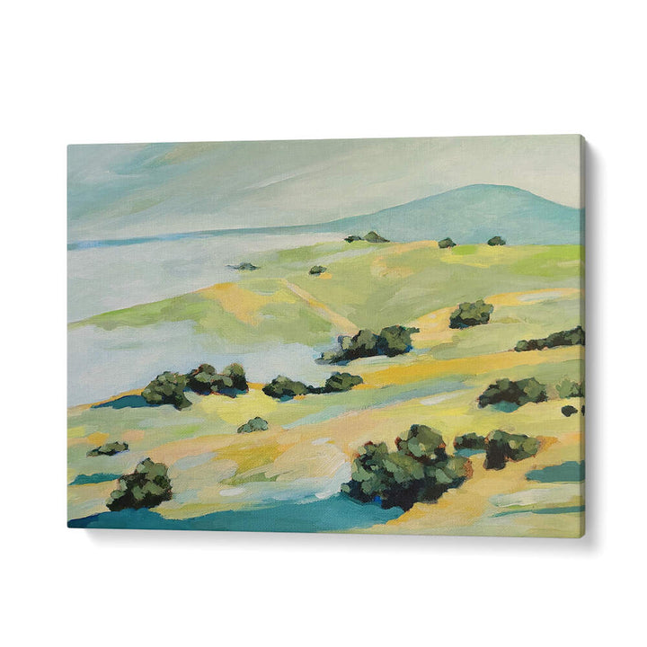 FOG AND HILLS , LANDSCAPE PAINTINGS