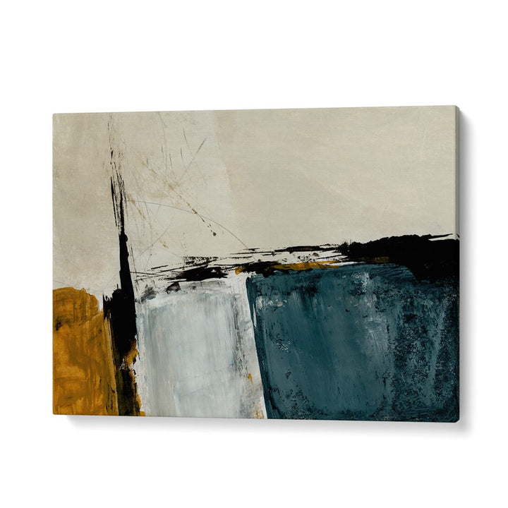 GEOMETRIC OCHRE ABSTRACT