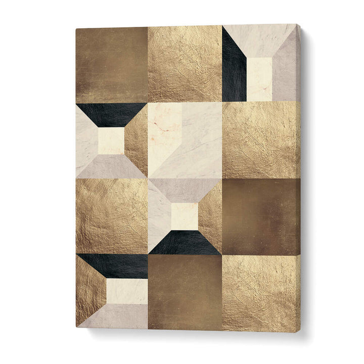 GEOMETRIC GOLD RHYTHM , GEOMETRIC ART PRINTS