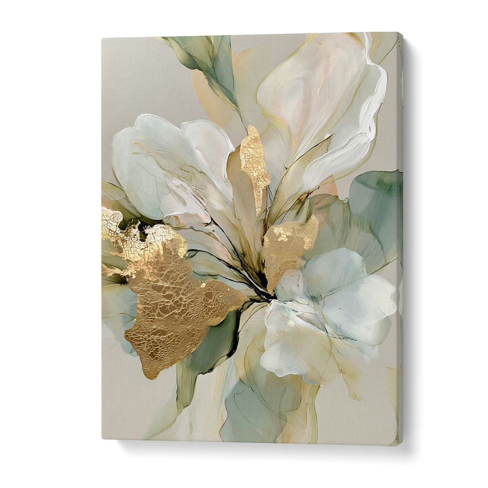 GOLDEN FLORAL ABSTRACT