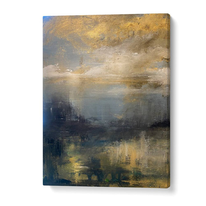 GOLDEN MORNING, LANDSCAPE PAINTINGS featuring serene abstract scenery, perfect for enhancing your home décor.