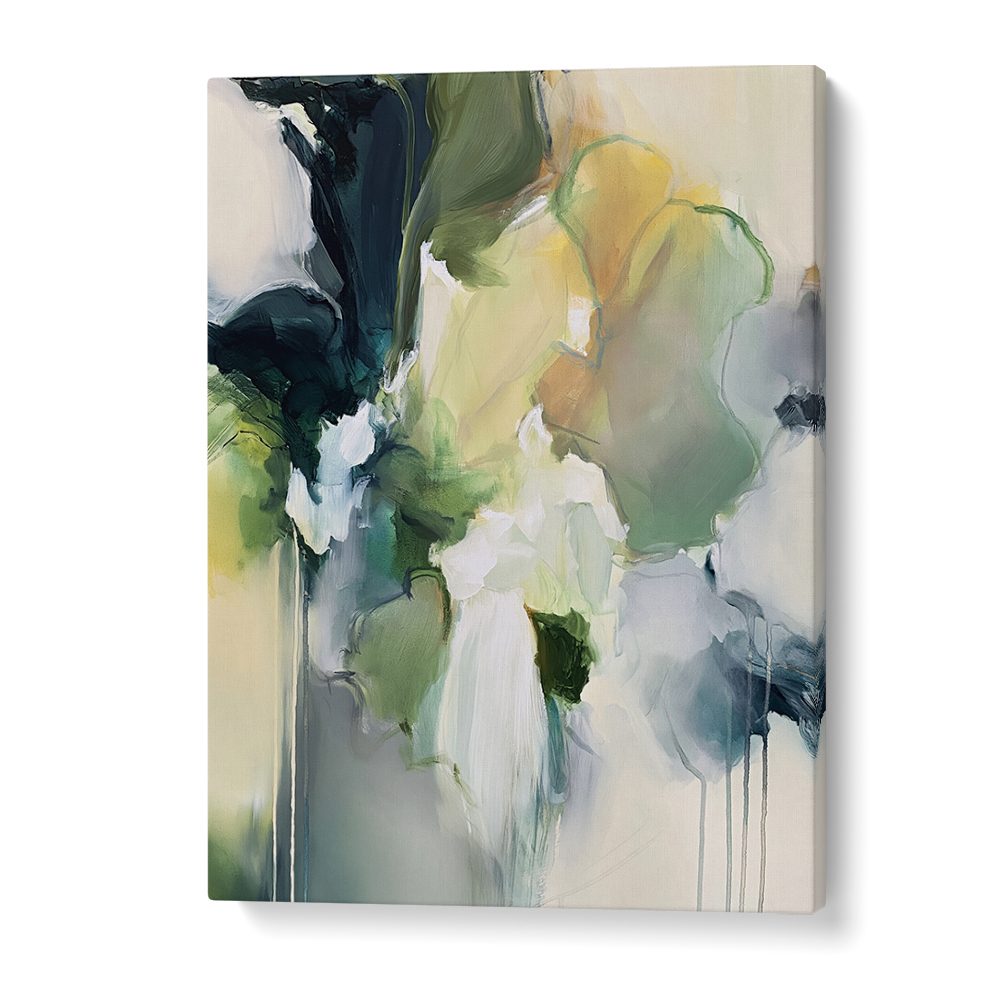 GREEN YELLOW ABSTRACT BLOOM