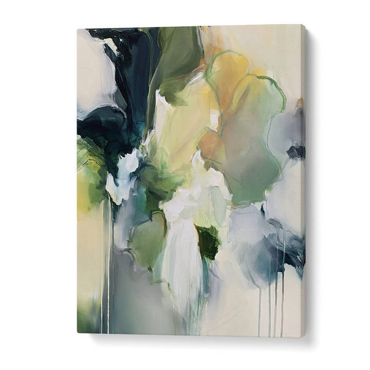 GREEN YELLOW ABSTRACT BLOOM