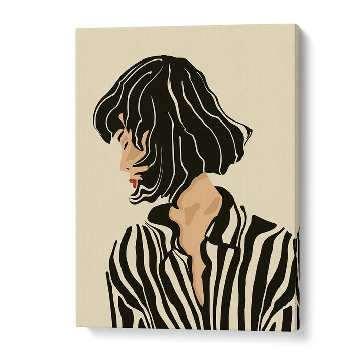 Elegant artwork titled "I AM NOT TALKING TO YOU , JAPANESE PAINTINGS" captures silent expression and personal space.