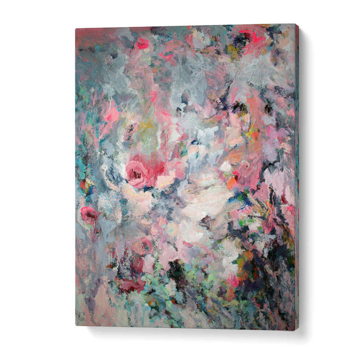 INDECENT PINK , FLORAL FLOWER PAINTINGS