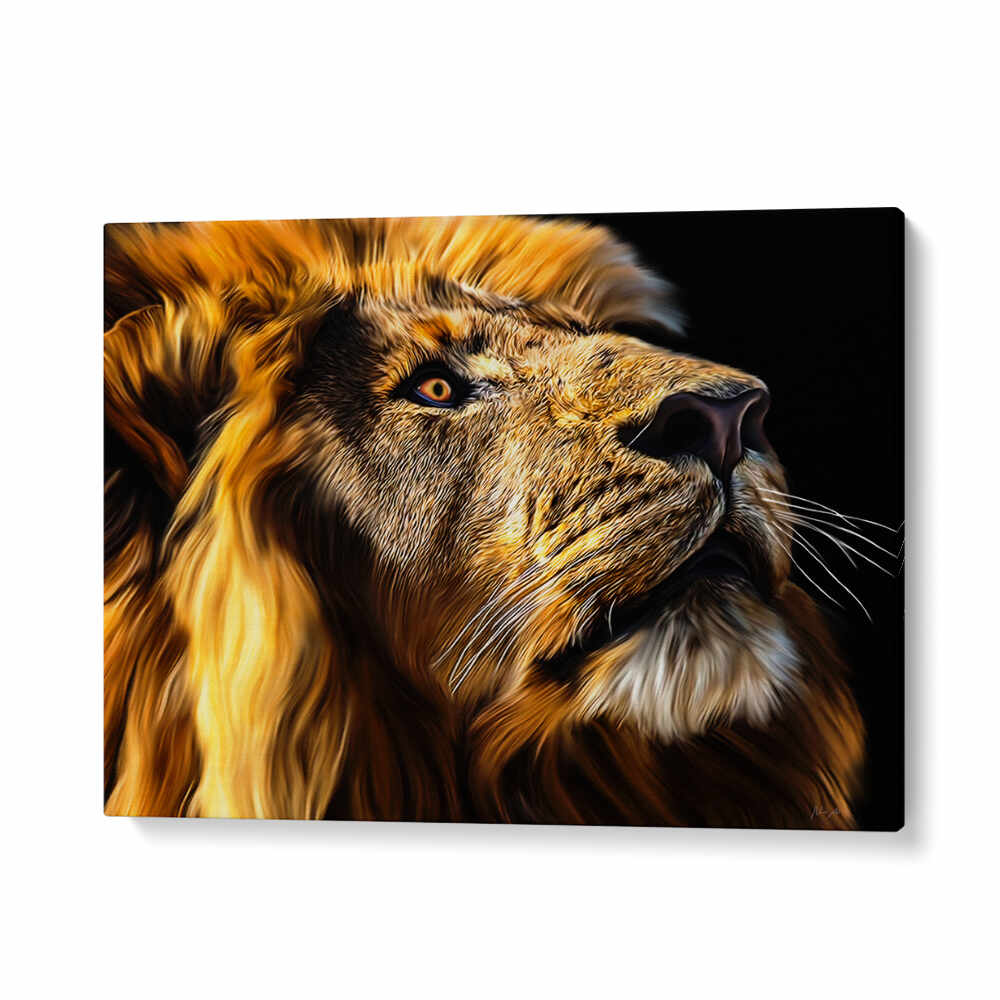 Majestic lion portrait showcasing stunning detail, perfect for your space. Explore LEO , ANIMAL PAINTINGS collection.