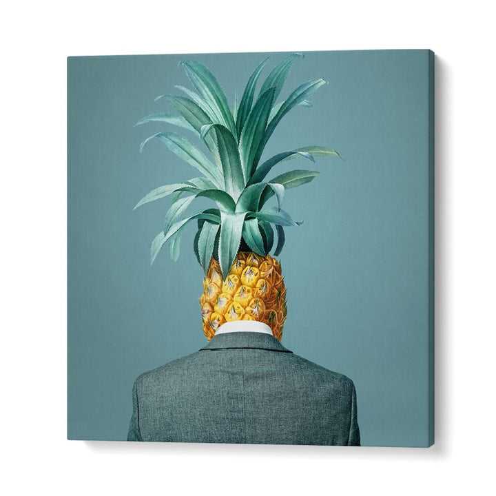 MAN WITH PINEAPPLE HEAD