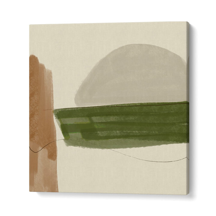 Abstract art featuring earthy tones and soft shapes in "MINIMAL FALL, ABSTRACT PAINTINGS" for modern decor.