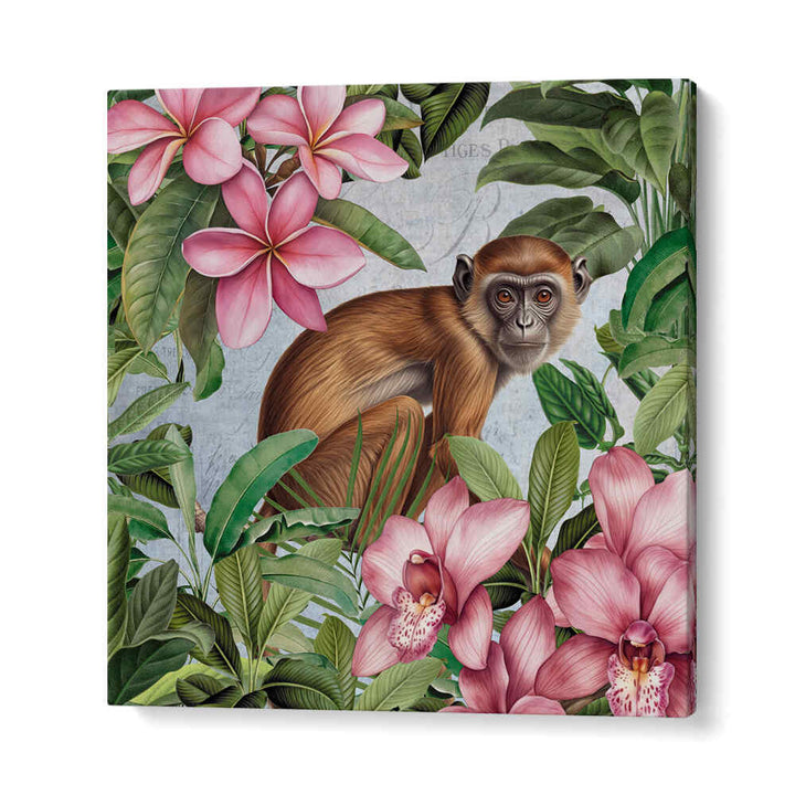 MONKEY GARDEN , ANIMAL PAINTINGS