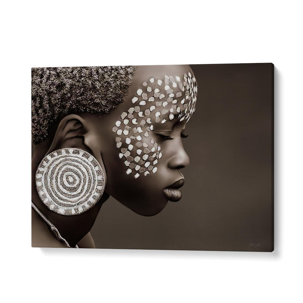 MURSI GIRL, PORTRAITS showcases the beauty and cultural richness in stunning figurative art.
