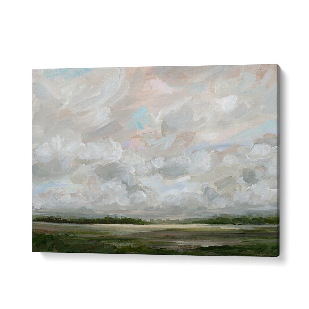 Muted Prairie, abstract paintings showcasing serene landscapes, perfect for enhancing your home decor.