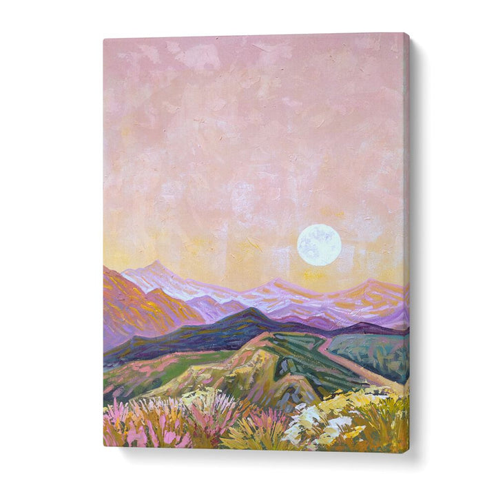 Stunning MOON HILLS, LANDSCAPE PAINTINGS featuring serene moonlit hills, perfect for transforming your space.