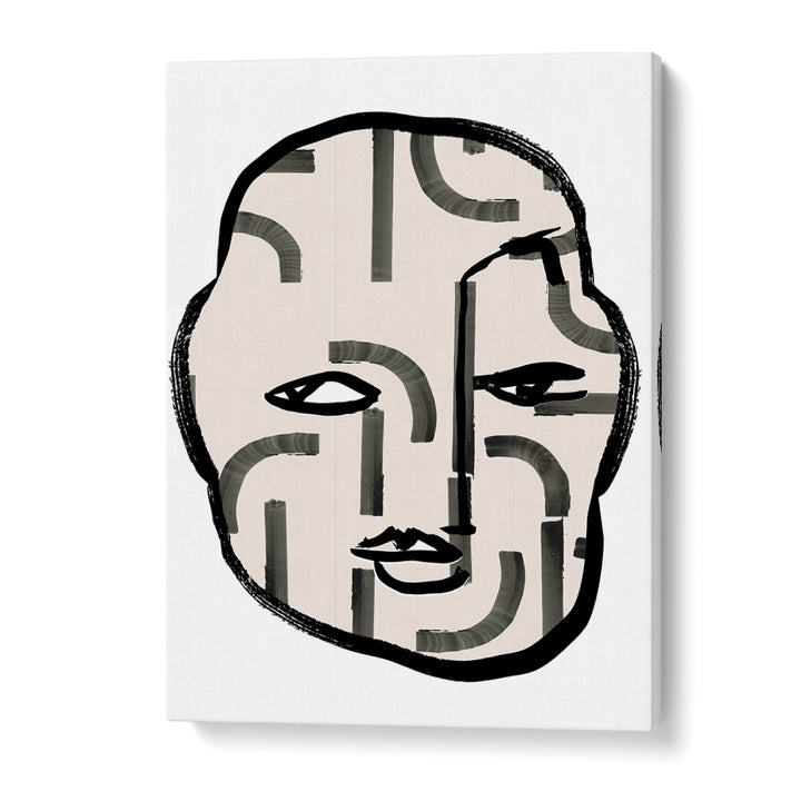 Stylish wall art featuring the PATTERN HEAD II, PORTRAITS, perfect for enhancing creative spaces.