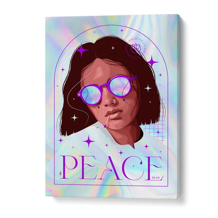 PEACEFUL PURPLE PORTRAIT
